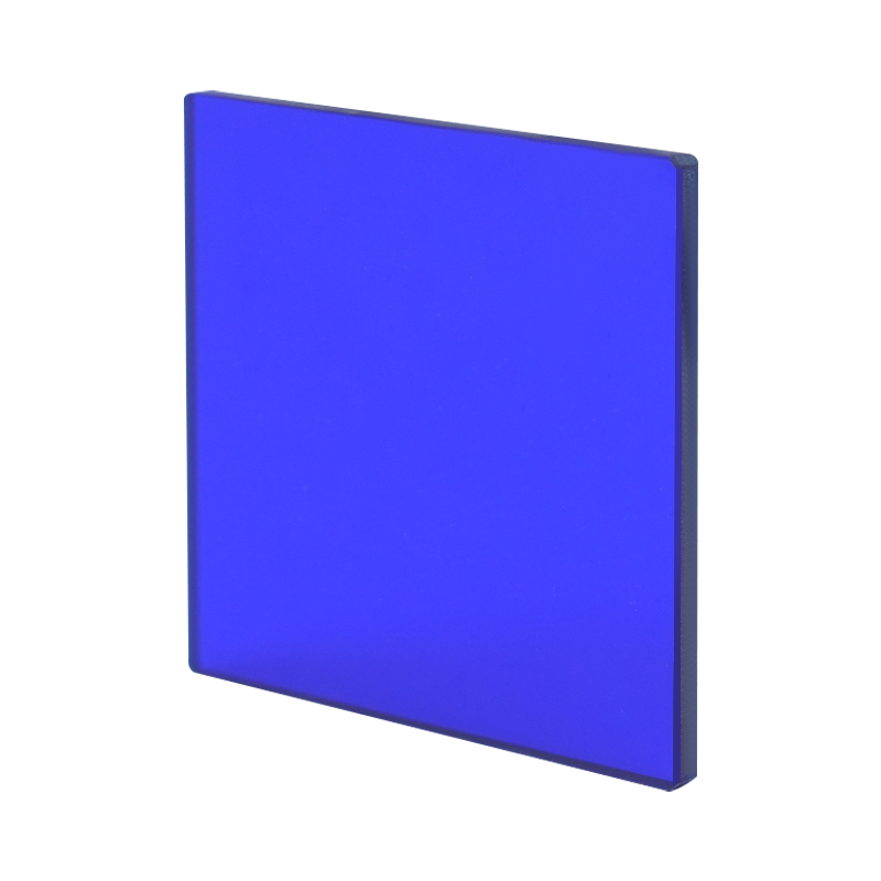 Cyan-blå selektiv absorptionsglasfiltre