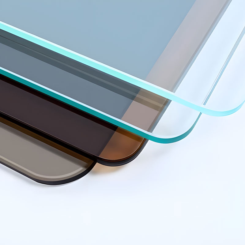 Bordplade af glas